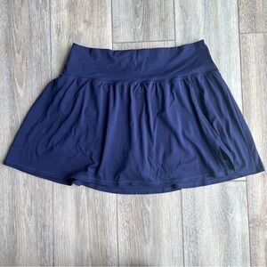 Aerie Size XL Skort Navy Blue Real Me Slit Womens Activewear